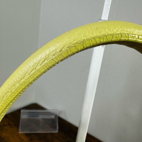 Jimmy Choo Rosalie Satchel 2-Way Bag Suede Leather Beige Yellow - Picture 7 of 16